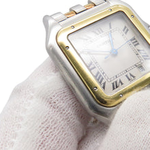 Load image into Gallery viewer, CARTIER PANTHERE 2 Row MM Stainless Steel K18YG Ivory DialW25028B6
