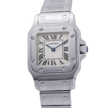 Load image into Gallery viewer, CARTIER Santos Garbe SM H25mm x W24mm Stainless Steel White DialW20056D6
