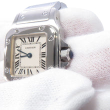 Load image into Gallery viewer, CARTIER Santos Garbe SM H25mm x W24mm Stainless Steel White DialW20056D6
