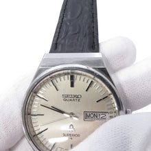 Load image into Gallery viewer, SEIKO Superior W37mm Stainless Steel Leather Silver Dial4883-8000
