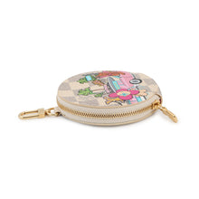 将图像加载到图库查看器中，LOUIS VUITTON Porte Monnaie・Ron Vivienne PinkN60493 Damier Azur
