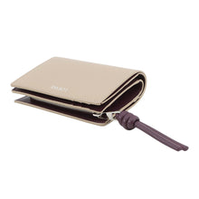 将图像加载到图库查看器中，LOEWE Knot Compact Wallet Clay/PlumCEM1NCWX01 Shiny Nappa Calf Leather
