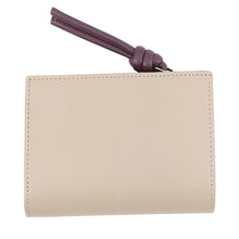 将图像加载到图库查看器中，LOEWE Knot Compact Wallet Clay/PlumCEM1NCWX01 Shiny Nappa Calf Leather

