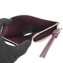 将图像加载到图库查看器中，LOEWE Knot Compact Wallet Clay/PlumCEM1NCWX01 Shiny Nappa Calf Leather
