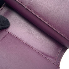 将图像加载到图库查看器中，LOEWE Knot Compact Wallet Clay/PlumCEM1NCWX01 Shiny Nappa Calf Leather
