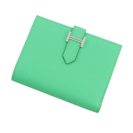 HERMES Bean Compact Verso Vert Comics/Vert FizzH076220CKBA Epsom