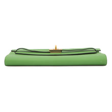 将图像加载到图库查看器中，HERMES Kelly Wallet Long To Go Vert Yucca Epsom
