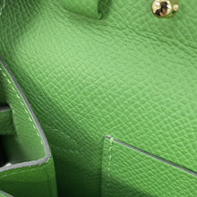 将图像加载到图库查看器中，HERMES Kelly Wallet Long To Go Vert Yucca Epsom
