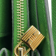 将图像加载到图库查看器中，HERMES Kelly Wallet Long To Go Vert Yucca Epsom
