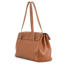 Load image into Gallery viewer, CELINE 16 Seize Soft Shoulder Bag Tan194043 Calf Leather Size Large
