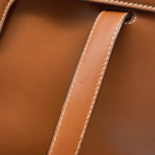 Load image into Gallery viewer, CELINE 16 Seize Soft Shoulder Bag Tan194043 Calf Leather Size Large
