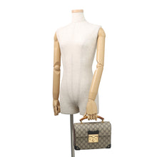 Load image into Gallery viewer, GUCCI Padlock GGSmall Bamboo Shoulder Bag Beige/Black603221 GG Supreme
