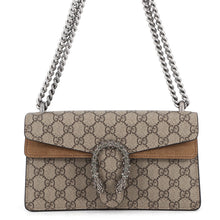 Load image into Gallery viewer, GUCCI Dionysus Chain Shoulder Bag Beige476432 GG Supreme Suede
