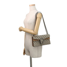 Load image into Gallery viewer, GUCCI Dionysus Chain Shoulder Bag Beige476432 GG Supreme Suede

