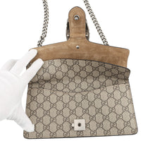 Load image into Gallery viewer, GUCCI Dionysus Chain Shoulder Bag Beige476432 GG Supreme Suede
