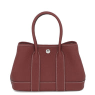 HERMES Neo Garden Rouge H Negonda Leather Size 23