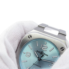 将图像加载到图库查看器中，Bell&amp;Ross BR-05 36 mm Ice Blue Steel W36mm Stainless Steel Ice blue DialBR05A-S-BU-ST/SST
