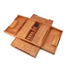 将图像加载到图库查看器中，HERMES Mahjong Macau FoveH313029M Natural Mahogany Wood
