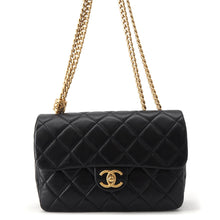 Load image into Gallery viewer, CHANEL Matelasse Single Flap ChainShoulder Bag BlackAS5863 Leather
