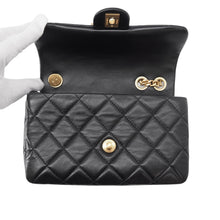 Load image into Gallery viewer, CHANEL Matelasse Single Flap ChainShoulder Bag BlackAS5863 Leather
