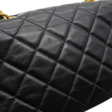Load image into Gallery viewer, CHANEL Matelasse Single Flap ChainShoulder Bag BlackAS5863 Leather
