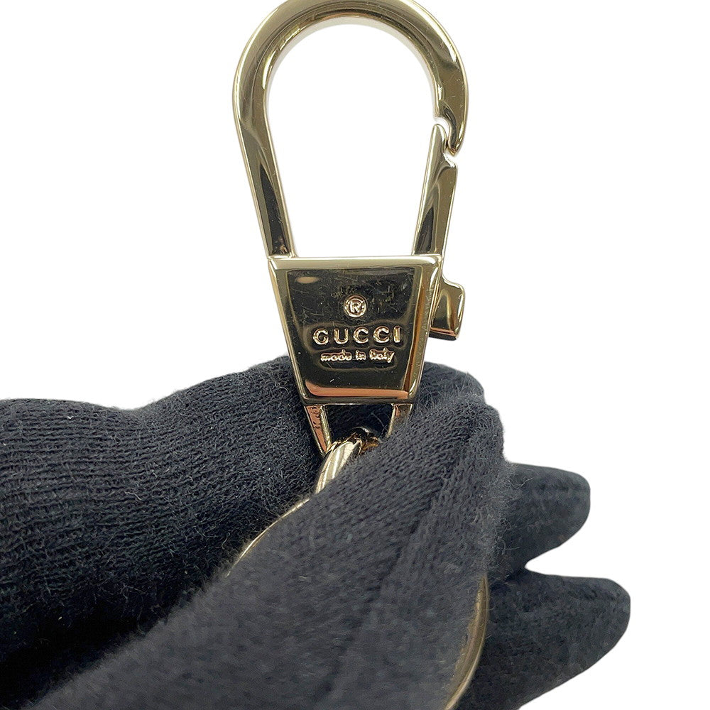 GUCCI Higuchi Yuko Cat Bag Charm Beige/Multicolor844246 GG Supreme