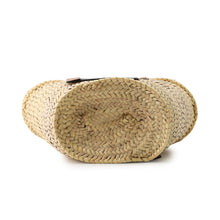 Load image into Gallery viewer, LOEWE Studio Ghibli Collaboration Dust Bunny Basket Bag Natural/Black/TanA223S93X09 Raffia Leather Size Small
