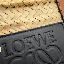Load image into Gallery viewer, LOEWE Studio Ghibli Collaboration Dust Bunny Basket Bag Natural/Black/TanA223S93X09 Raffia Leather Size Small
