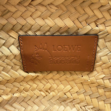 Load image into Gallery viewer, LOEWE Studio Ghibli Collaboration Dust Bunny Basket Bag Natural/Black/TanA223S93X09 Raffia Leather Size Small
