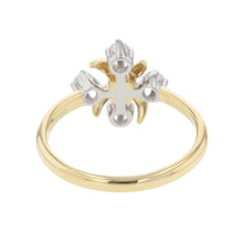 将图像加载到图库查看器中，TIFFANY&amp;Co. Jean Schlumberger Diamond Ring Size ♯12 K18YG Pt950
