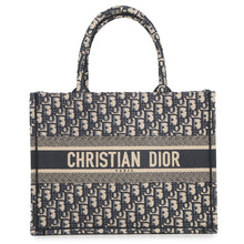 Load image into Gallery viewer, Dior Book tote EcruWhite/BlueM1296ZRIW_M828 Canvas Size Medium
