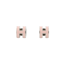将图像加载到图库查看器中，HERMES Pop Ash Earrings Size Mini Pink Metal Lacquer

