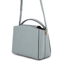 Load image into Gallery viewer, Valextra Valextra Brera 2WAY Handbag Blue GrayV5U92 Leather Size Medium
