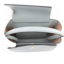 Load image into Gallery viewer, Valextra Valextra Brera 2WAY Handbag Blue GrayV5U92 Leather Size Medium
