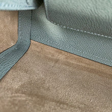 Load image into Gallery viewer, Valextra Valextra Brera 2WAY Handbag Blue GrayV5U92 Leather Size Medium
