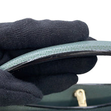 Load image into Gallery viewer, Valextra Valextra Brera 2WAY Handbag Blue GrayV5U92 Leather Size Medium

