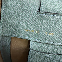 Load image into Gallery viewer, Valextra Valextra Brera 2WAY Handbag Blue GrayV5U92 Leather Size Medium
