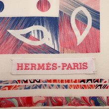 Load image into Gallery viewer, HERMES Carre 90 Wild Horse MarbleSilk Size 90 Pink / White / BlueH004274S Silk100%
