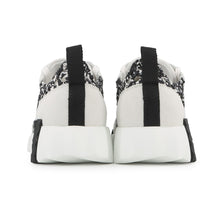 Load image into Gallery viewer, HERMES Sneakers bouncing White/Black241201Z Silk Tressée Amplime Size 37

