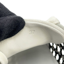 Load image into Gallery viewer, HERMES Sneakers bouncing White/Black241201Z Silk Tressée Amplime Size 37
