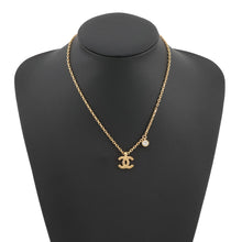 Load image into Gallery viewer, CHANEL CC Logo Rhinestone NecklaceABH256-B23663-U8017 Gold Plated Rhinestone
