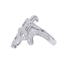Load image into Gallery viewer, Van Cleef &amp; Arpels Dentelle Ring Size 53/#13 18K White Gold
