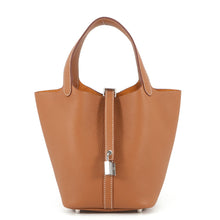 将图像加载到图库查看器中，HERMES Picotin Lock Gold Taurillon Clemence Size PM
