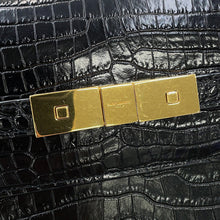 Load image into Gallery viewer, SAINT LAURENT PARIS Manhattan Shoulder Bag Black579271DND0J1000 Croco embossed leather
