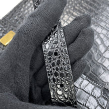 Load image into Gallery viewer, SAINT LAURENT PARIS Manhattan Shoulder Bag Black579271DND0J1000 Croco embossed leather
