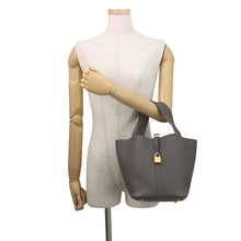 将图像加载到图库查看器中，HERMES Picotin Lock Graphite Taurillon Maurice Size MM
