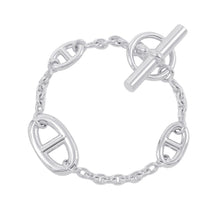 将图像加载到图库查看器中，HERMES Chaine d'Ancre Farandole Bracelet Size SH SV925
