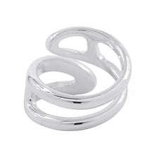 Load image into Gallery viewer, HERMES Chaine d'Ancre Twist Punk Ring Size PM/48/#8 SV925
