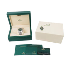 将图像加载到图库查看器中，ROLEX Oyster Perpetual W41mm Stainless Steel Green Dial124300
