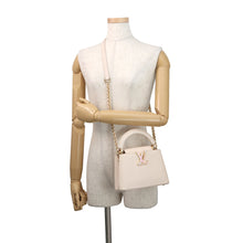 将图像加载到图库查看器中，LOUIS VUITTON Capucines QuartzWhiteM23082 Taurillon Leather Size Mini
